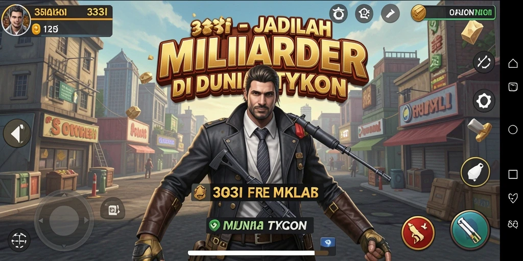Tampilan gameplay Tycoon yang mendebarkan dan interaktif.
