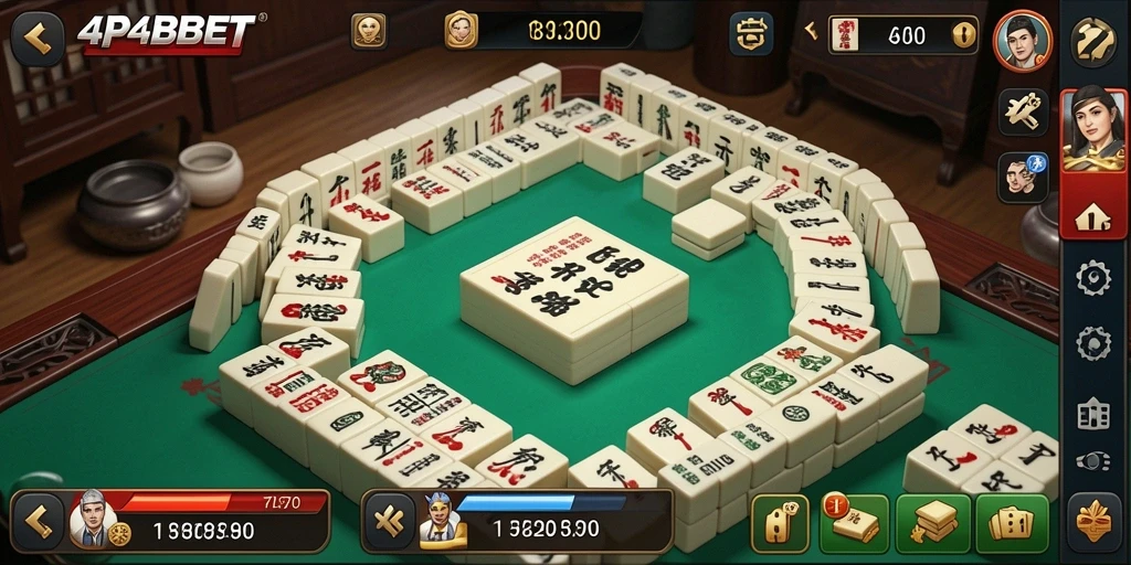 Tampilan gameplay Mahjong yang menarik di 4P4PBET.