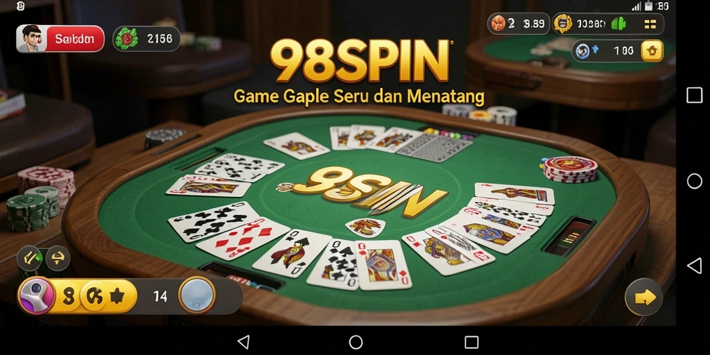 Tampilan gameplay seru dalam 98SPIN, nikmati permainan Gaple.
