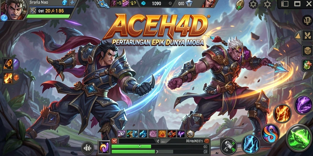 Tampilan gameplay intens dan strategi dalam ACEH4D.