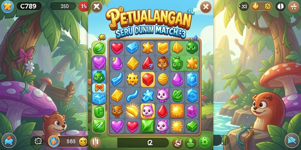 Gameplay seru dan penuh warna di C789.