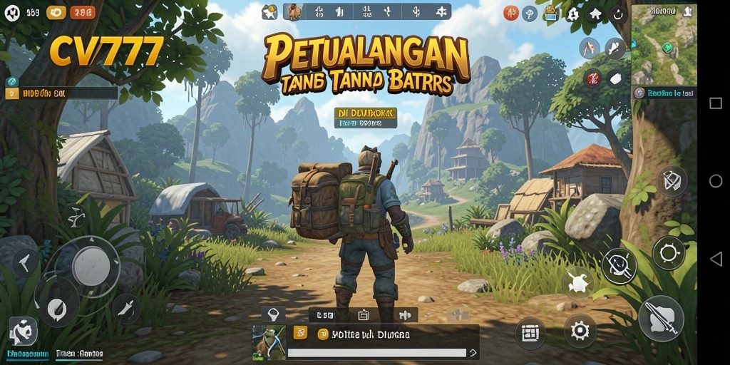 Tampilan gameplay mendebarkan di dunia terbuka CV777.
