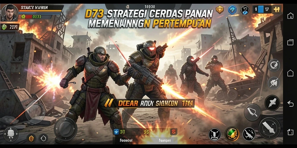 Tampilan gameplay seru D73 yang menantang strategi pemain.