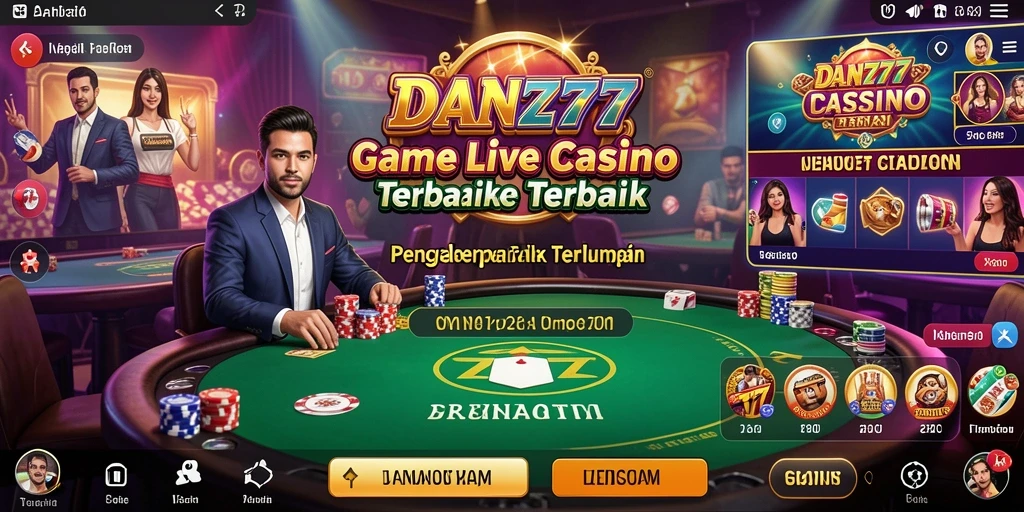 Screenshot gameplay Live Casino yang menarik dan mendebarkan.
