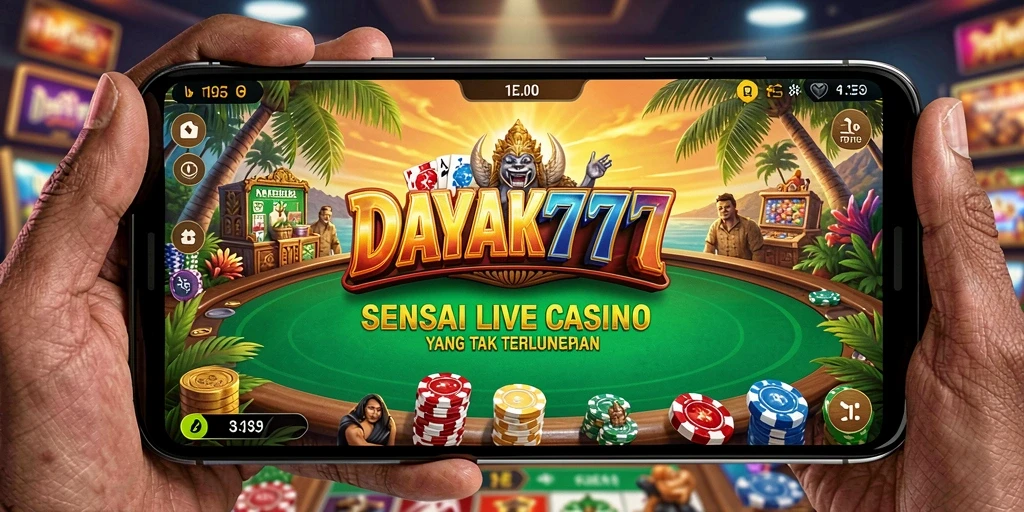 Tampilan gameplay menarik dalam aplikasi Live Casino DAYAK777.