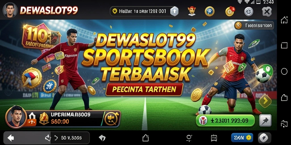 Screenshot menampilkan antarmuka permainan DEWASLOT99 saat memasang taruhan olahraga.