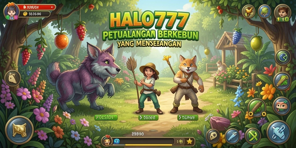 Screenshot HALO777 menampilkan pengalaman gameplay Farming yang menarik dan penuh warna.