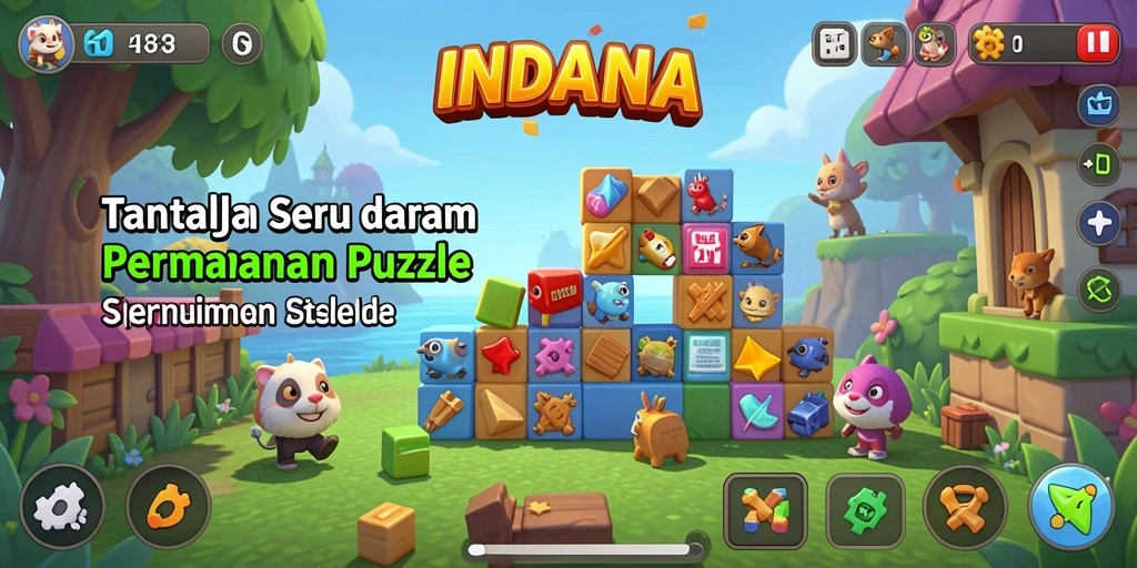 Tampilkan gameplay menarik dan menantang dari INDAAA.