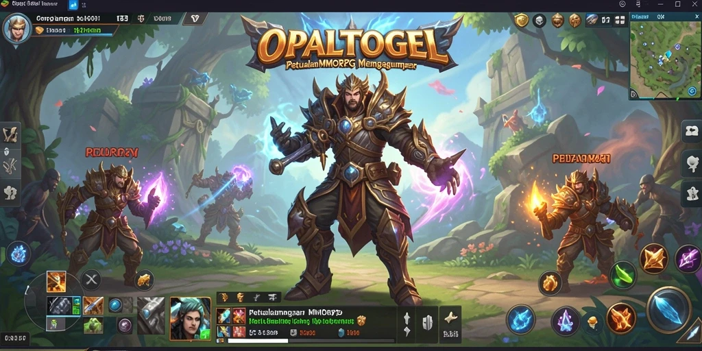 Tampilan seru gameplay dalam OPALTOGEL MMORPG.