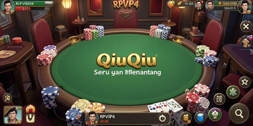 Tangkapan layar dari permainan QiuQiu RPVIP4 yang menarik.
