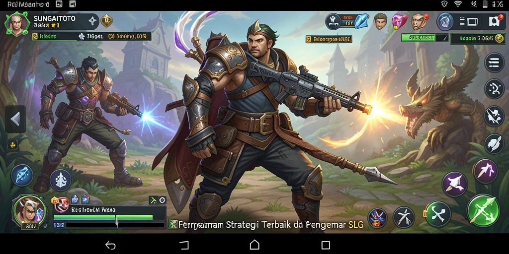 Tampilan gameplay SUNGAITOTO yang menakjubkan dengan aksi strategi yang mendebarkan.