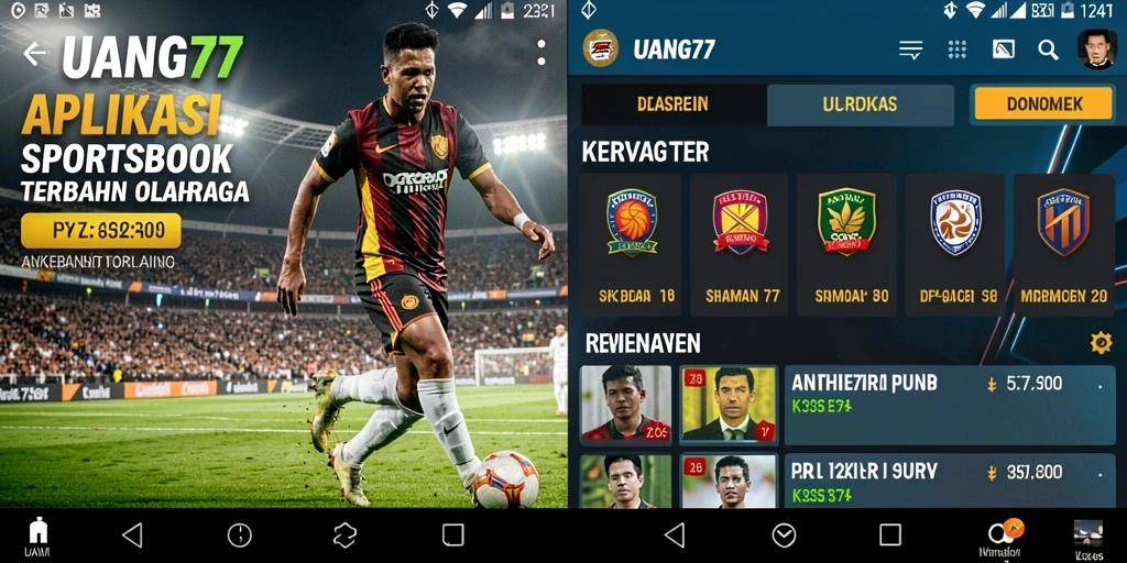 Tampilan menarik dari gameplay <strong>UANG77</strong> saat memasang taruhan olahraga.