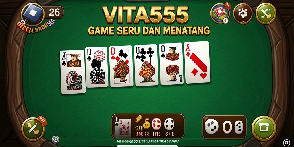 Tampilan gameplay VITA555 yang seru dan memikat.